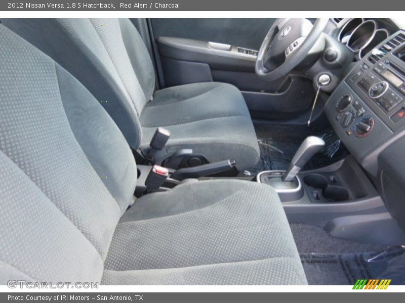 Red Alert / Charcoal 2012 Nissan Versa 1.8 S Hatchback