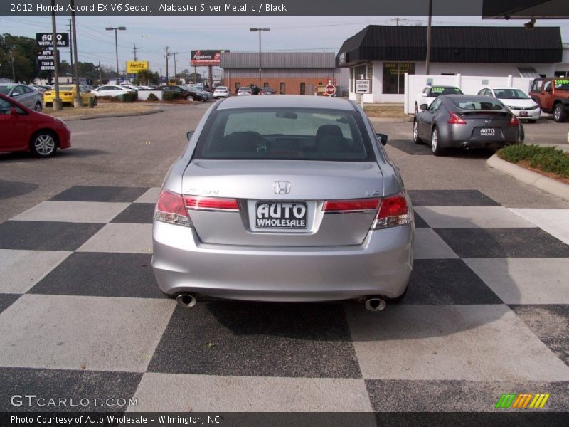 Alabaster Silver Metallic / Black 2012 Honda Accord EX V6 Sedan