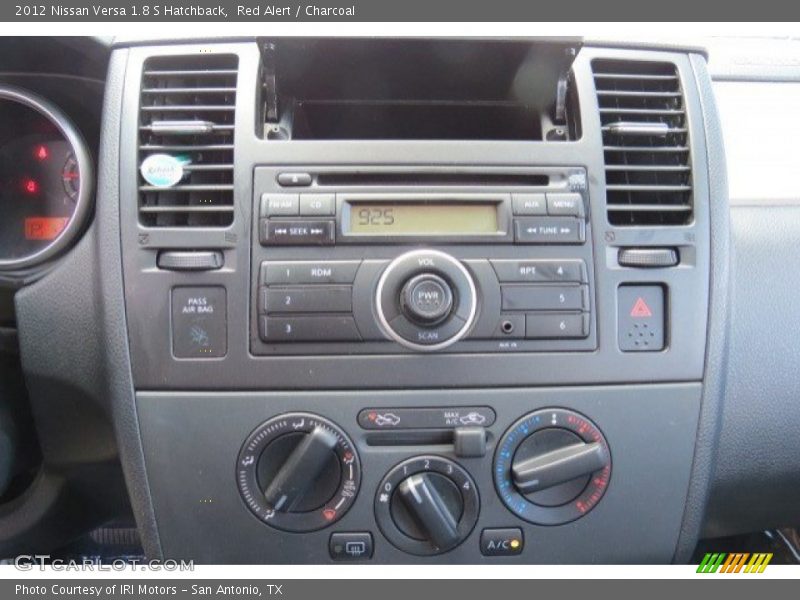 Red Alert / Charcoal 2012 Nissan Versa 1.8 S Hatchback