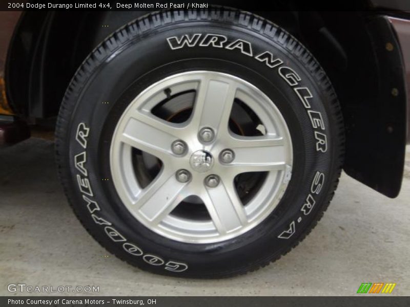Deep Molten Red Pearl / Khaki 2004 Dodge Durango Limited 4x4