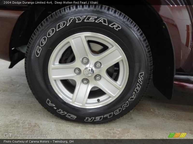 Deep Molten Red Pearl / Khaki 2004 Dodge Durango Limited 4x4