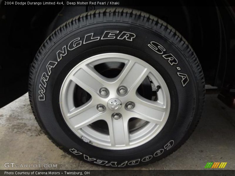 Deep Molten Red Pearl / Khaki 2004 Dodge Durango Limited 4x4