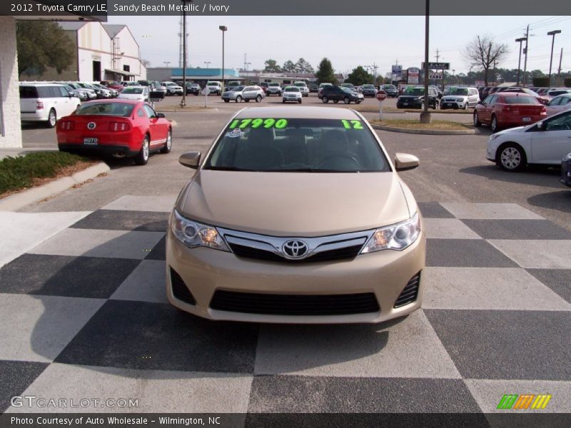 Sandy Beach Metallic / Ivory 2012 Toyota Camry LE