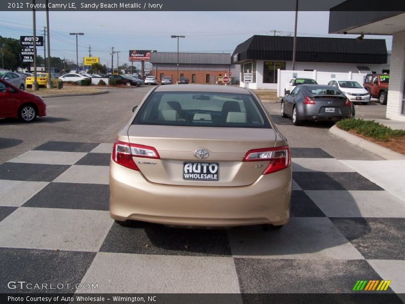Sandy Beach Metallic / Ivory 2012 Toyota Camry LE