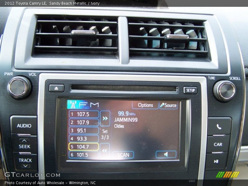 Sandy Beach Metallic / Ivory 2012 Toyota Camry LE