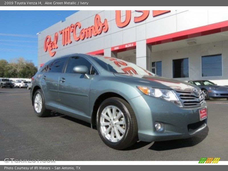 Aloe Green Metallic / Ivory 2009 Toyota Venza I4