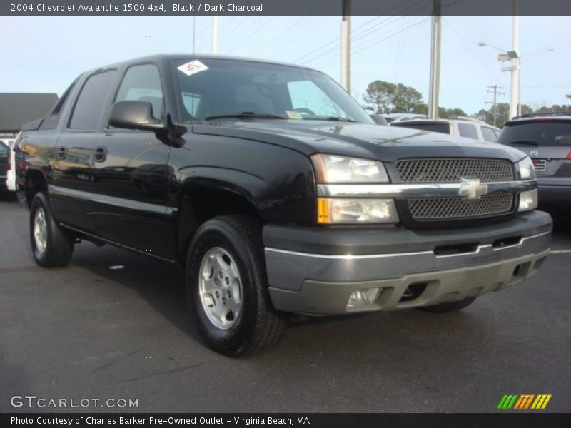Black / Dark Charcoal 2004 Chevrolet Avalanche 1500 4x4