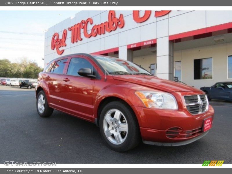 Sunburst Orange Pearl / Dark Slate Gray 2009 Dodge Caliber SXT