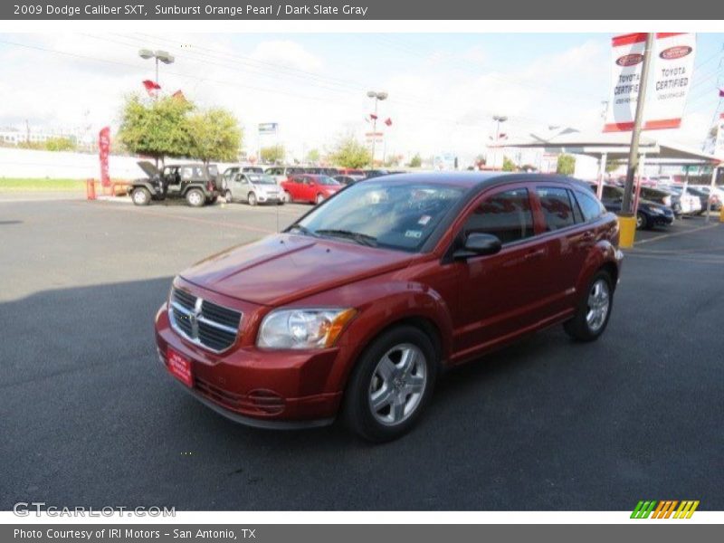 Sunburst Orange Pearl / Dark Slate Gray 2009 Dodge Caliber SXT