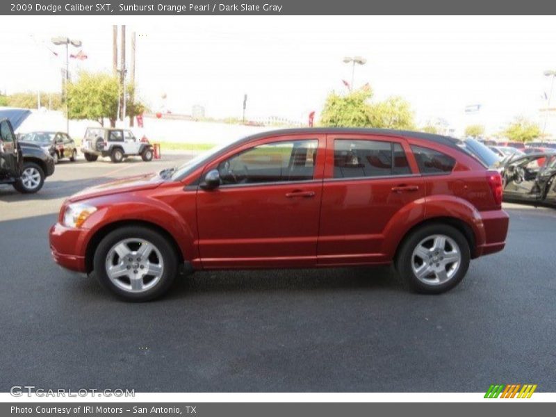 Sunburst Orange Pearl / Dark Slate Gray 2009 Dodge Caliber SXT