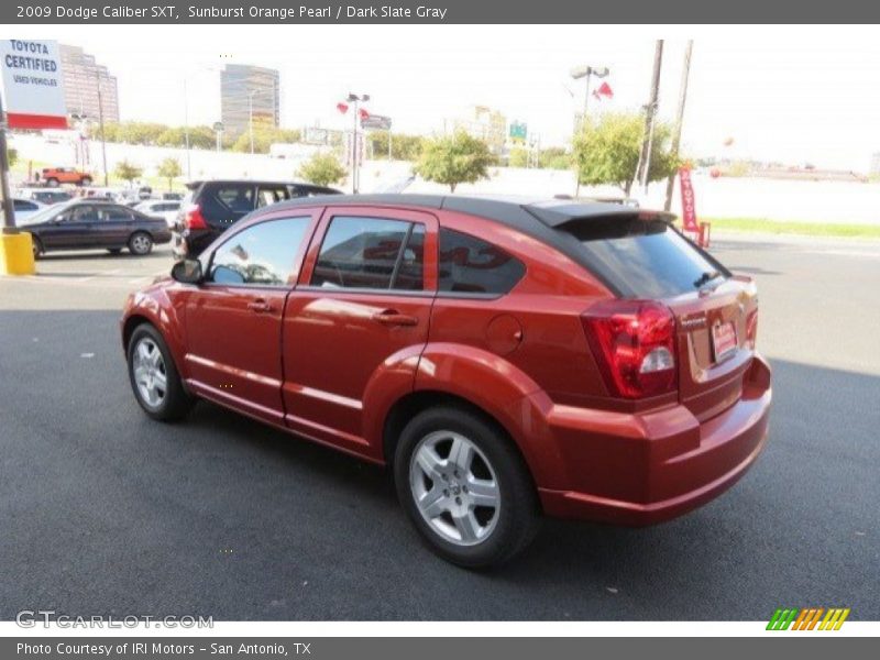 Sunburst Orange Pearl / Dark Slate Gray 2009 Dodge Caliber SXT