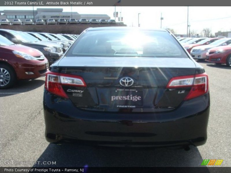 Attitude Black Metallic / Ash 2012 Toyota Camry LE