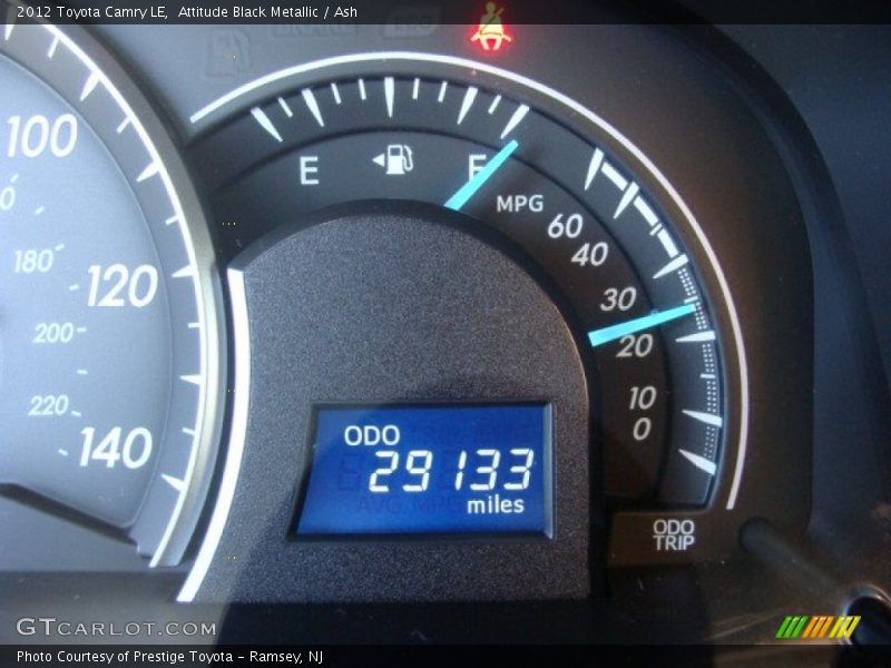 Attitude Black Metallic / Ash 2012 Toyota Camry LE