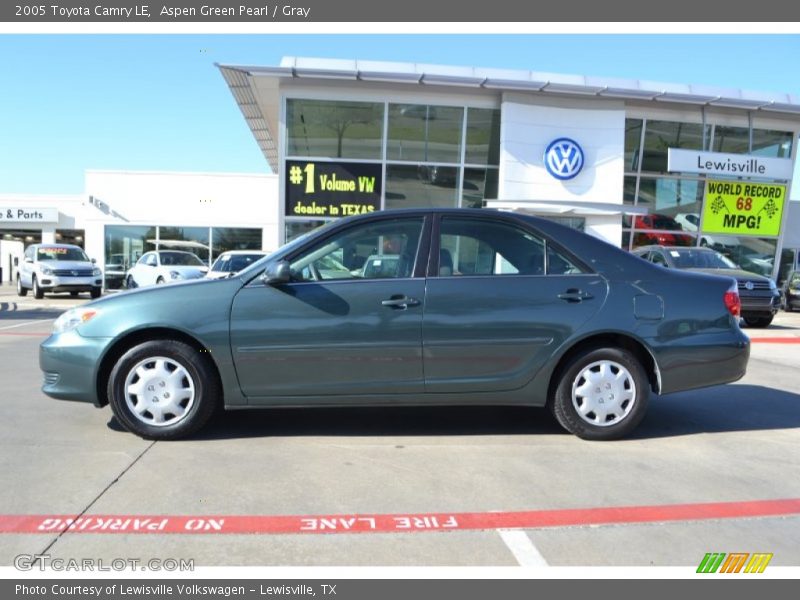 Aspen Green Pearl / Gray 2005 Toyota Camry LE