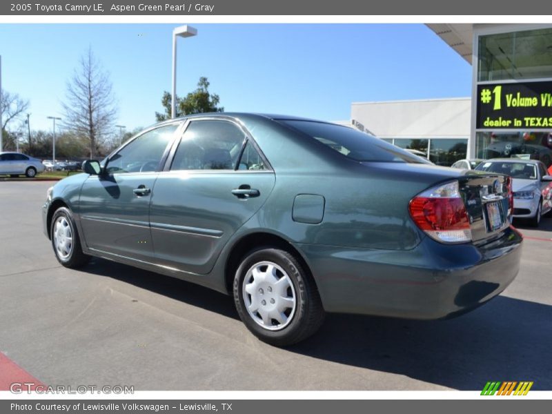 Aspen Green Pearl / Gray 2005 Toyota Camry LE
