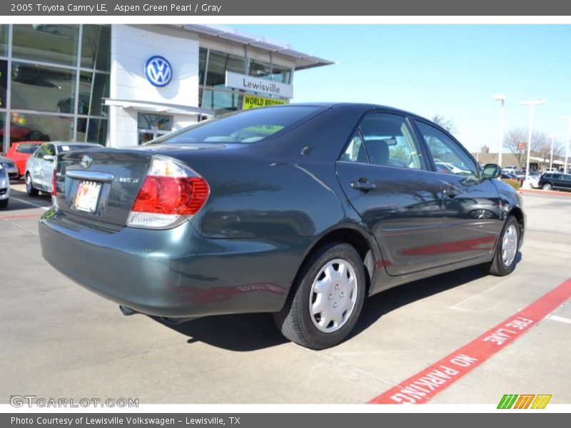 Aspen Green Pearl / Gray 2005 Toyota Camry LE