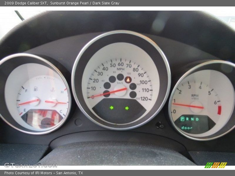 Sunburst Orange Pearl / Dark Slate Gray 2009 Dodge Caliber SXT
