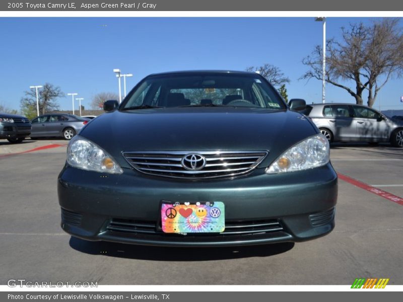 Aspen Green Pearl / Gray 2005 Toyota Camry LE