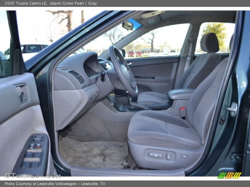 Aspen Green Pearl / Gray 2005 Toyota Camry LE