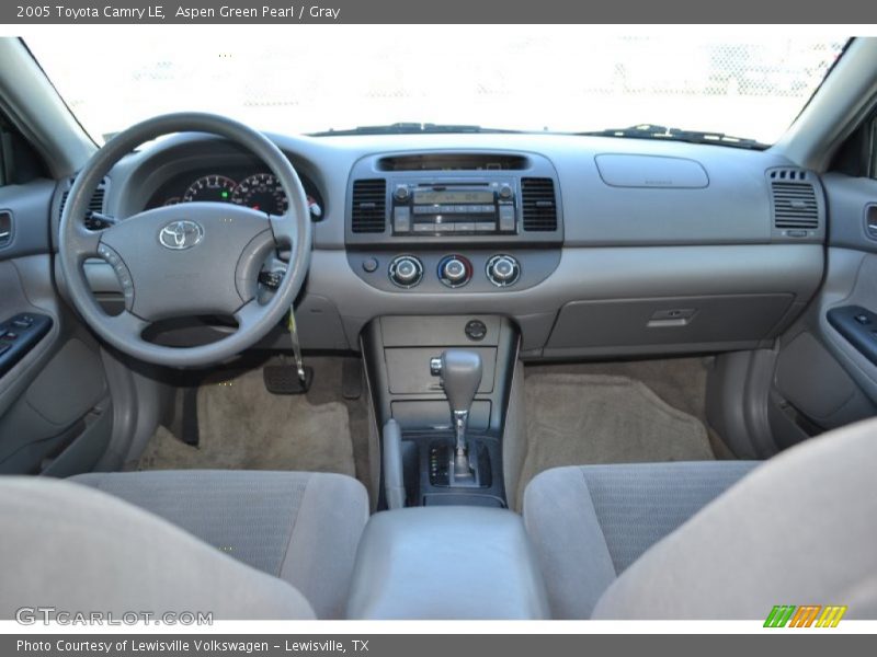 Aspen Green Pearl / Gray 2005 Toyota Camry LE