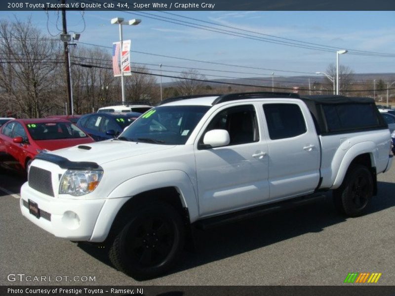 Super White / Graphite Gray 2008 Toyota Tacoma V6 Double Cab 4x4