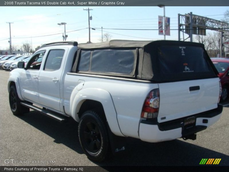Super White / Graphite Gray 2008 Toyota Tacoma V6 Double Cab 4x4