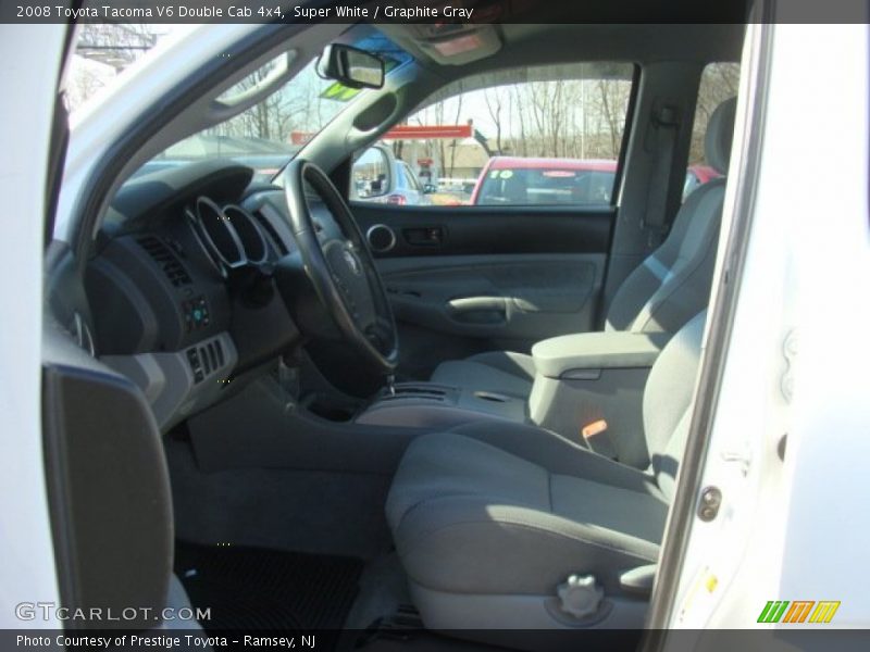 Super White / Graphite Gray 2008 Toyota Tacoma V6 Double Cab 4x4