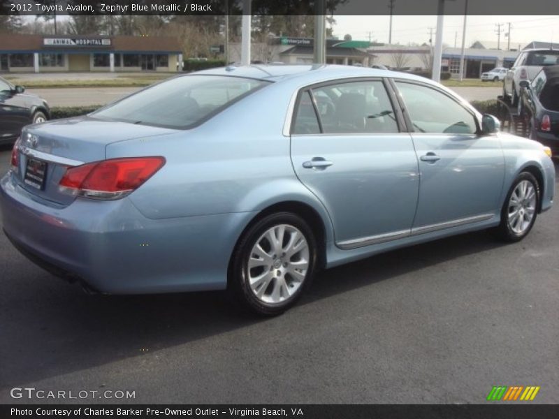 Zephyr Blue Metallic / Black 2012 Toyota Avalon