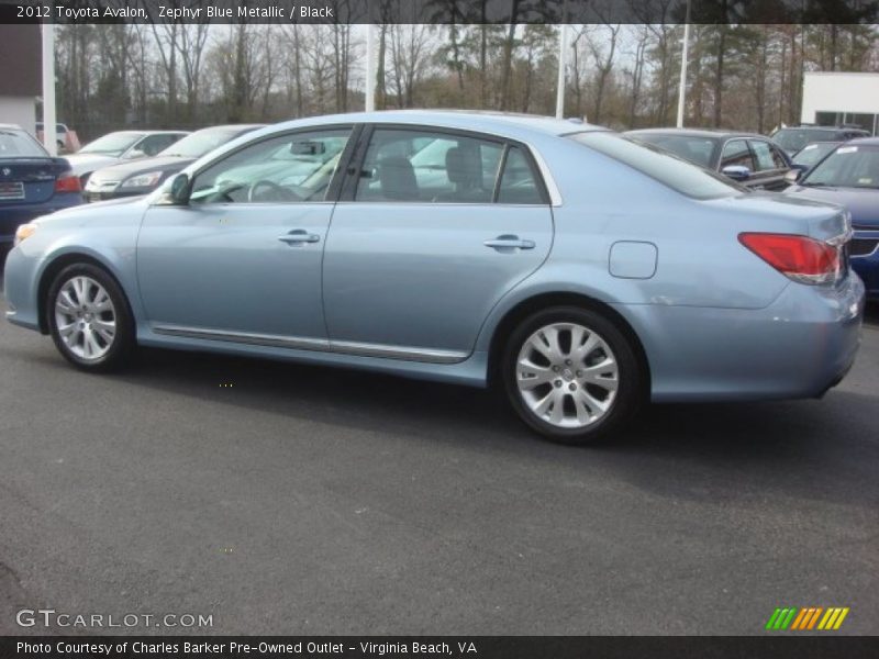 Zephyr Blue Metallic / Black 2012 Toyota Avalon