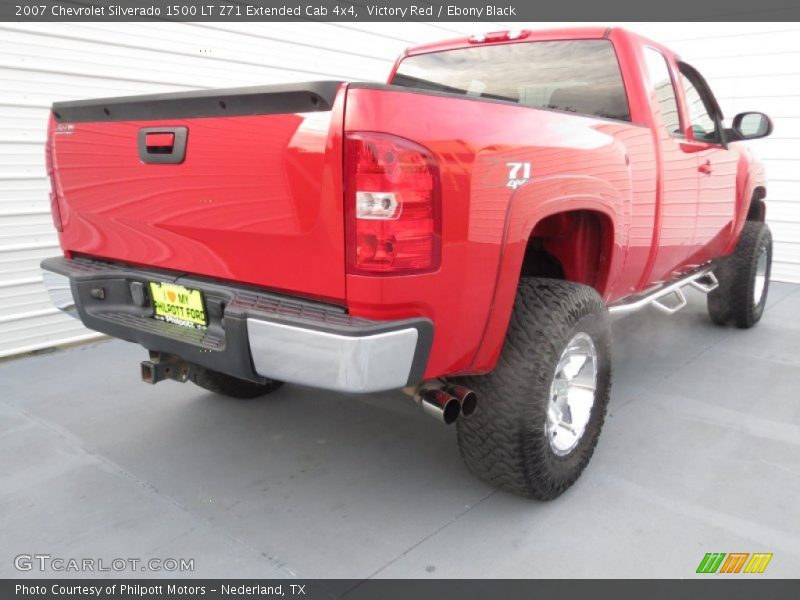Victory Red / Ebony Black 2007 Chevrolet Silverado 1500 LT Z71 Extended Cab 4x4
