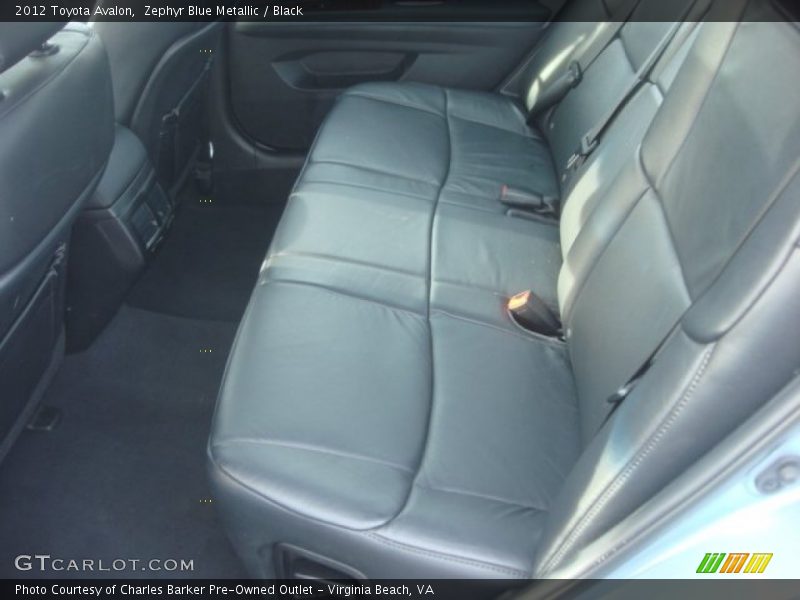 Zephyr Blue Metallic / Black 2012 Toyota Avalon