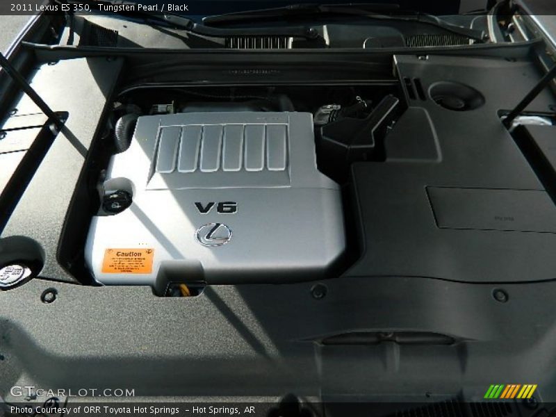 Tungsten Pearl / Black 2011 Lexus ES 350