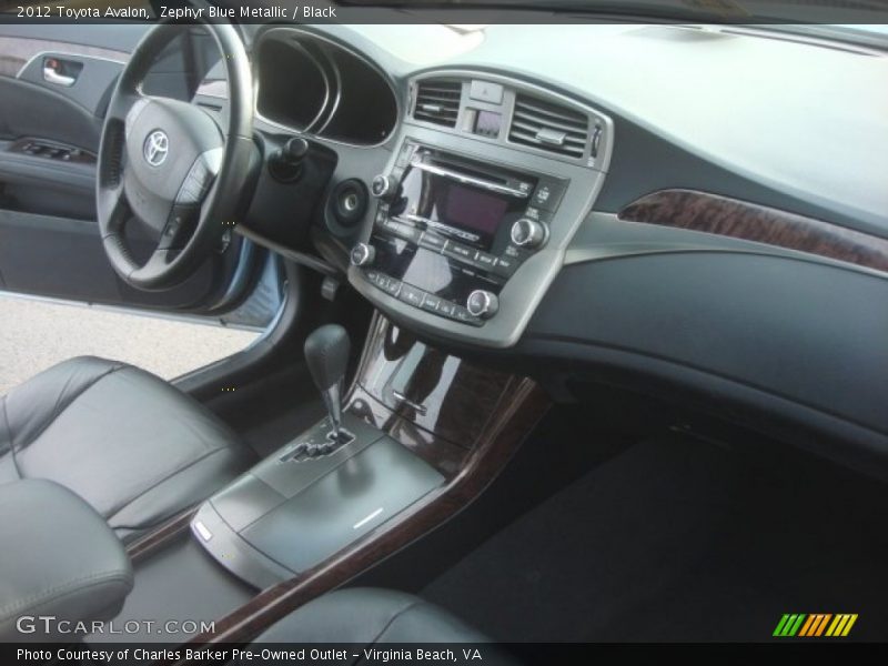 Zephyr Blue Metallic / Black 2012 Toyota Avalon