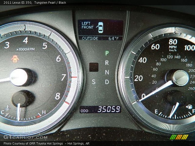 Tungsten Pearl / Black 2011 Lexus ES 350