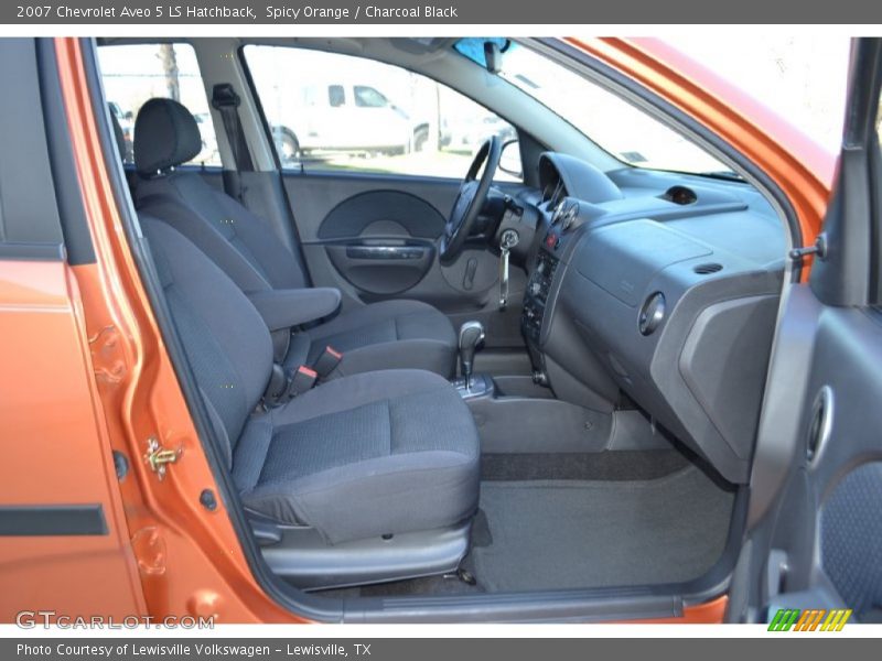 Spicy Orange / Charcoal Black 2007 Chevrolet Aveo 5 LS Hatchback