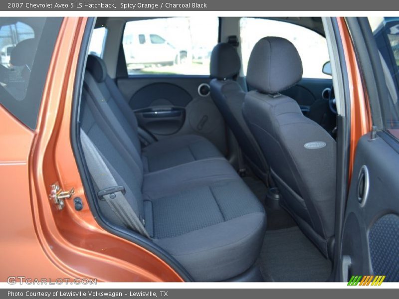 Spicy Orange / Charcoal Black 2007 Chevrolet Aveo 5 LS Hatchback