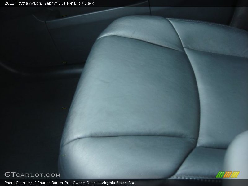 Zephyr Blue Metallic / Black 2012 Toyota Avalon
