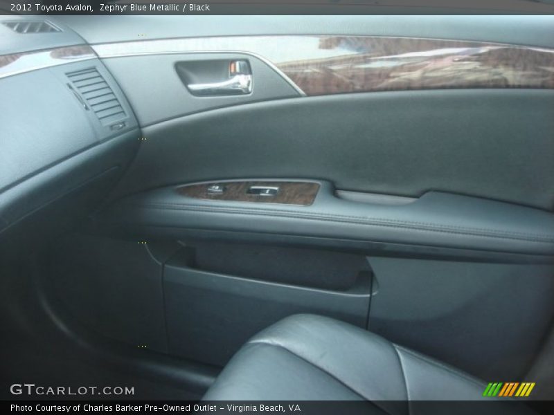 Zephyr Blue Metallic / Black 2012 Toyota Avalon