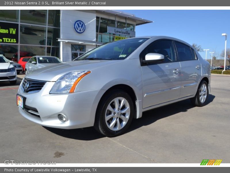 Brilliant Silver Metallic / Charcoal 2012 Nissan Sentra 2.0 SL