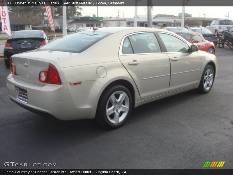 Gold Mist Metallic / Cocoa/Cashmere 2010 Chevrolet Malibu LS Sedan