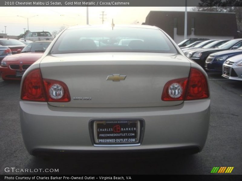 Gold Mist Metallic / Cocoa/Cashmere 2010 Chevrolet Malibu LS Sedan
