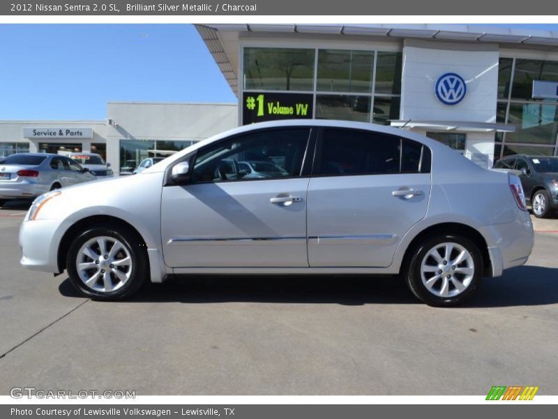 Brilliant Silver Metallic / Charcoal 2012 Nissan Sentra 2.0 SL