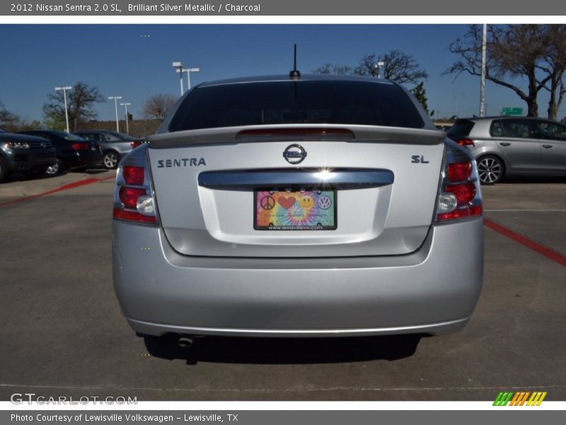 Brilliant Silver Metallic / Charcoal 2012 Nissan Sentra 2.0 SL
