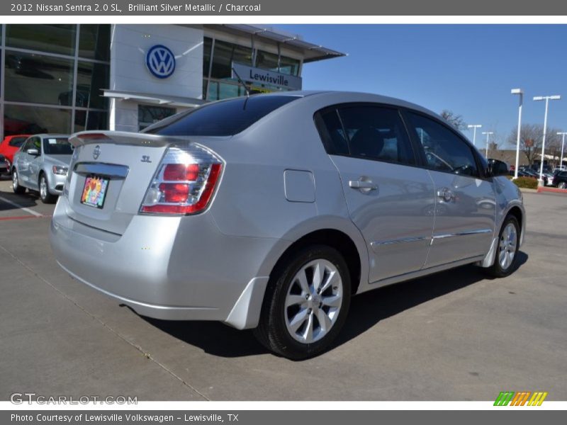 Brilliant Silver Metallic / Charcoal 2012 Nissan Sentra 2.0 SL