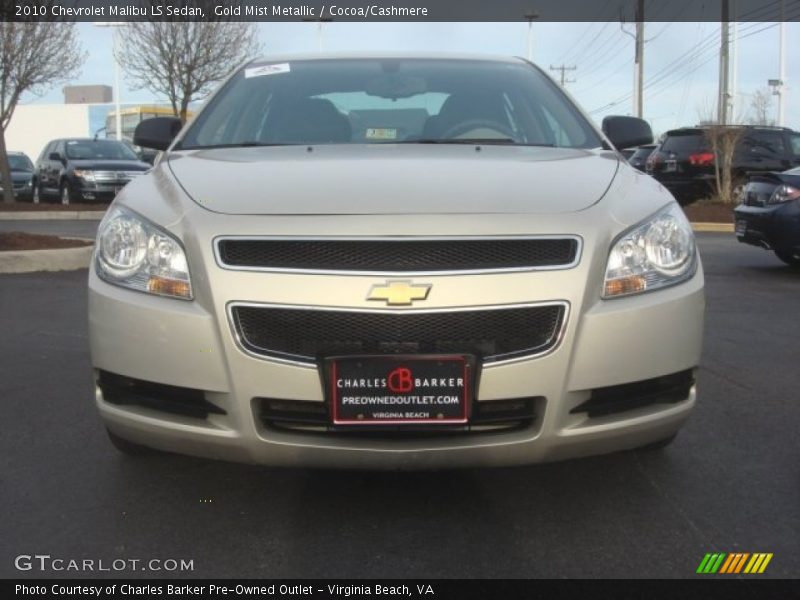 Gold Mist Metallic / Cocoa/Cashmere 2010 Chevrolet Malibu LS Sedan
