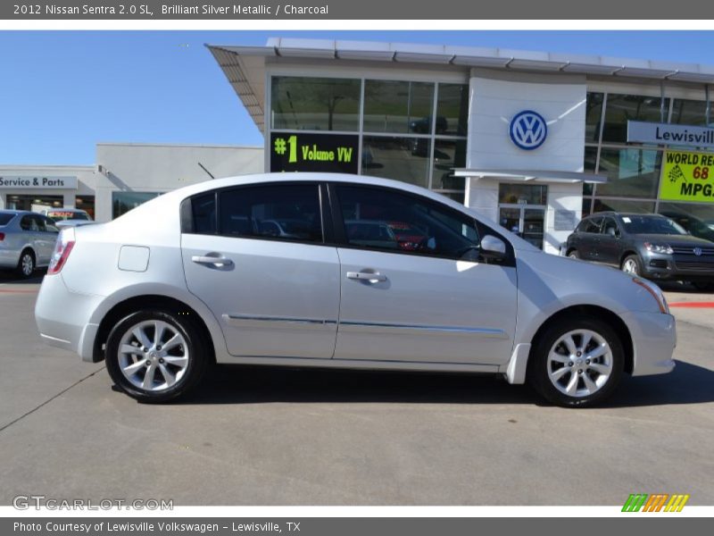 Brilliant Silver Metallic / Charcoal 2012 Nissan Sentra 2.0 SL