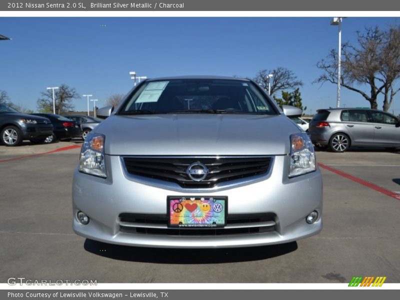 Brilliant Silver Metallic / Charcoal 2012 Nissan Sentra 2.0 SL