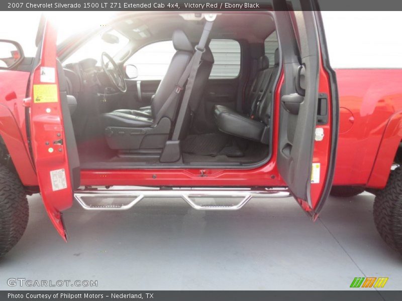 Victory Red / Ebony Black 2007 Chevrolet Silverado 1500 LT Z71 Extended Cab 4x4