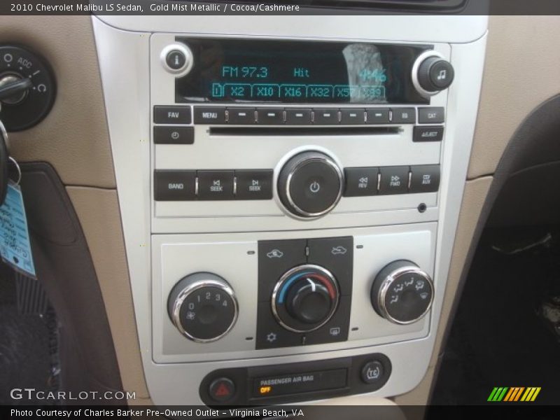 Gold Mist Metallic / Cocoa/Cashmere 2010 Chevrolet Malibu LS Sedan