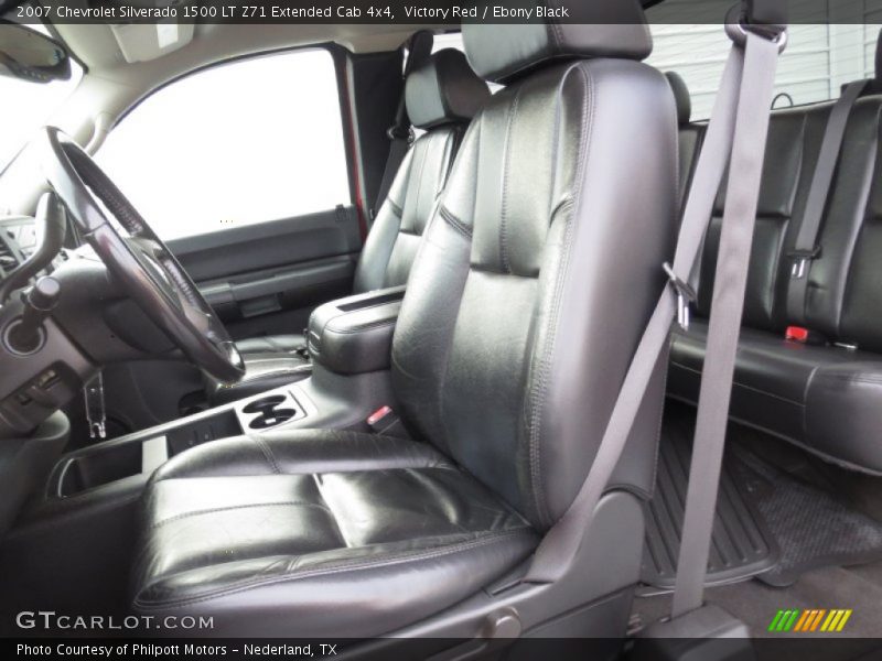 Victory Red / Ebony Black 2007 Chevrolet Silverado 1500 LT Z71 Extended Cab 4x4